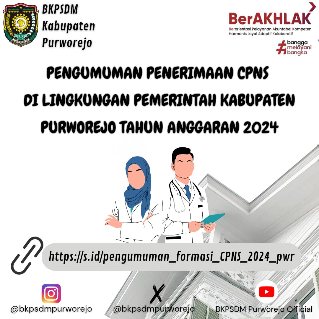 Yuk Daftar CPNS Pemerintah Kabupaten Purworejo !