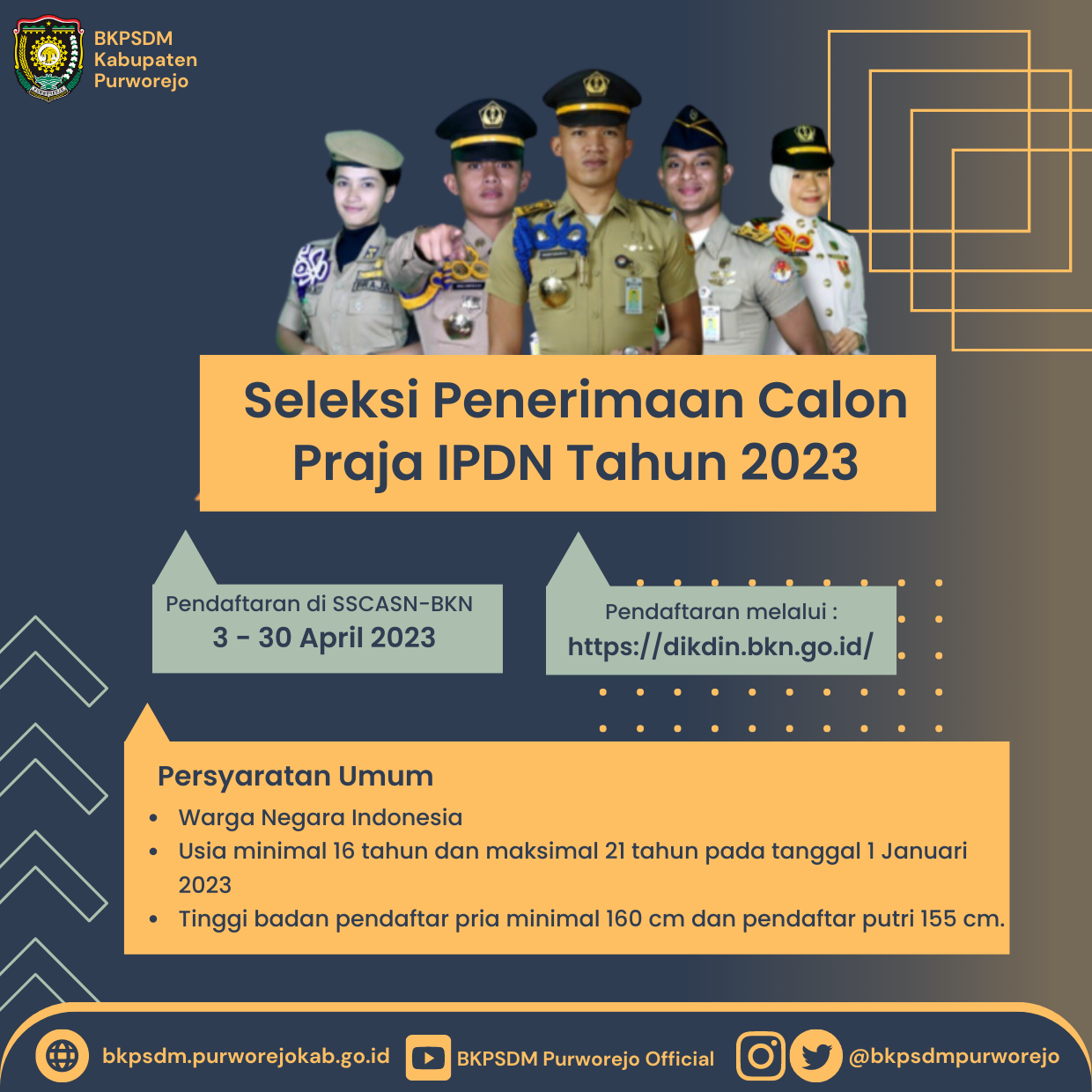 Seleksi Penerimaan Calon Praja Institut Pemerintahan Dalam Negeri Tahun